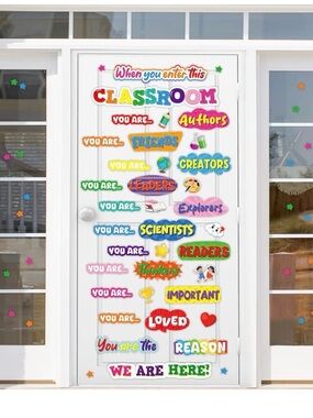 Classroom Inspirational Door Decals - Multicolor Kids Accessories 3 packs